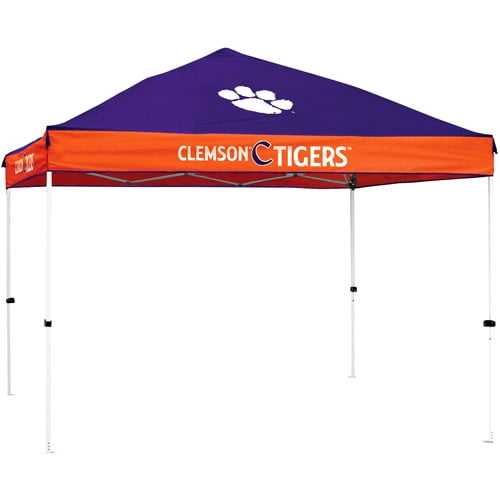 NCAA Clemson 10 x 10 Slant Leg Canopy Wall NCAA Clemson 10 x 10 Slant Leg Canopy Wall