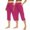 Hot Pink, variant on RongHuan 2PC Capris Pants for Women Summer Casual Workout Pants Straight Leg Yoga Pants Solid Color Capri Pants