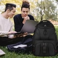 thumbnail image 7 of Matein Laptop Backpack for Men, 45L Water Resistant Travel Backpacks Fits for 17 inch Notebook, Black, 7 of 7