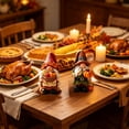 thumbnail image 6 of Tyidzon 2 Pcs Fall Gnome Decorations, Thanksgiving Wooden Tabletop Figurines for Shelf and Autumn Harvest Home Decor, 6 of 6