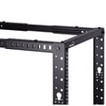 thumbnail image 5 of NavePoint 12U 4 Post Server Rack – Open Frame Rack for 19 Inch Equipment, Adjustable Depth 4-Post Network Rack with Casters Wheels, 12U Server Rack 1322lbs Capacity, Black, 5 of 5