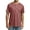 Red, variant on GENTS BLISS Short Sleeve Henley Men Shirts Crew Neck T shirts for Men Casual Printed Face Shirts for Men