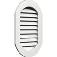 thumbnail image 2 of Ekena Millwork 14"W x 30"H Vertical Round Ended (19"W x 35"H Frame Size): Functional, PVC Gable Vent w/ 1" x 4" Flat Trim Frame, 2 of 14