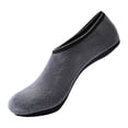 thumbnail image 2 of CXHEGBEJ Slipper Non-Skid Bottom Socks For Womens Warm Soft Fleece Gripper Slipper Non-Slip Velvet Indoor Socks Slippers Thermal Foot Cover for Female Gift Grey XL, 2 of 3