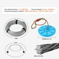 thumbnail image 6 of KFFKFF Zip Line Adventure Set, 100 ft Length for Children and Adults, Supports Up to 500 lbs, Fast Installation for Backyard Fun, Includes Durable Stainless Steel Cable, Spring Brake, Safety Gear, 6 of 9