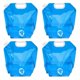 thumbnail image 1 of 4 pcs. 10L Collapsible Water Bottle With Faucet Portable Flexible Water Bottle For Drinking Water Collapsible Water Bag For Outdoor Cam, 1 of 5