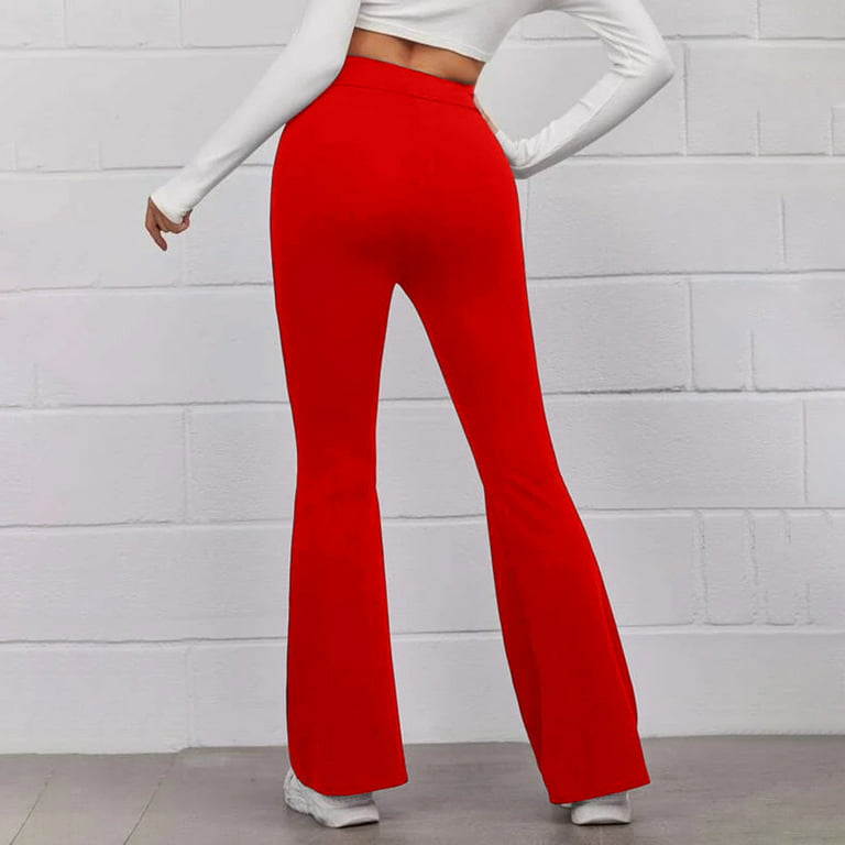 JBIVWW High Waist Print Flare Leggings Summer Vintage Flare Pants Women  Fashion Bodycon Trousers Autumn Winter Casual (Color : Red, Size : Large) :  : Clothing, Shoes & Accessories