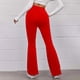thumbnail image 5 of Pantalones Acampanados de Yoga Deportivos de Color Sólido Con Cintura Elástica Y Cintura Alta Para Mujer Odeerbi ODB-6, 5 of 9