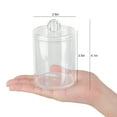 thumbnail image 2 of TSV Qtip Dispenser Apothecary Jars, Clear Acrylic Container with Lids for Cotton Ball & Swab Storage, 2 of 7