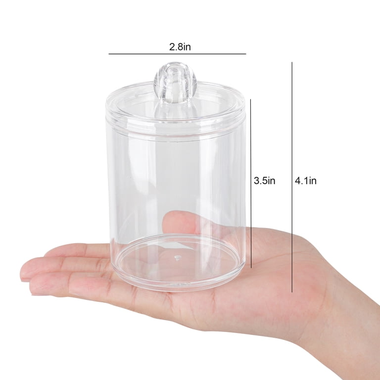 TSV 2-Piece Clear Acrylic Storage Jars With Lids photo 2