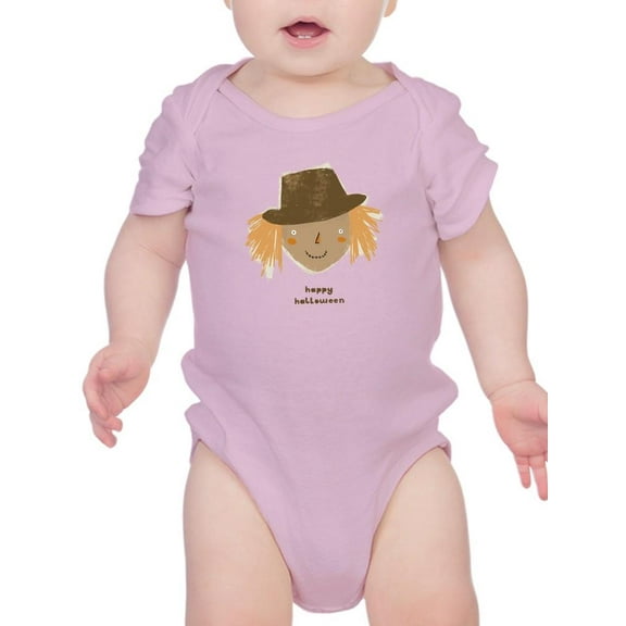 Happy Halloween Funny Scarecrow Bodysuit Infant -Image by Shutterstock, 24 Months