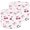 Color 2, variant on Linen Drum Lampshades Pink Bow Delicate Ribbon Details White 13"x13"x10" Light Shade for Table Lamps Floor Lamp Shades Lampshade Replacement Assembly Required