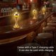 thumbnail image 4 of Lámpara de Mesa de Setas de Metal, Luz Nocturna de Hierro Regulable, LED para Hogar, Oficina, Restaurante, Luces Solares, Lámparas de Mesa, 4 of 7
