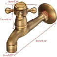 thumbnail image 5 of Vintage Solid Brass Single Handle Faucet, Non-Drip Ceramic Disc Valves For Long Life And Great Feeling In Kitchen Sink Or Laundry Room, 5 of 5