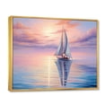 thumbnail image 2 of Designart "Sailboat Sailing Charm I" Sailing Boat Floater Framed Canvas Art Print, 2 of 7