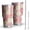 Pink Daisy Flower, variant on 30oz Lightblue Daisy Flower Green Dots Pattern Tumblers Stainless Steel Tumbler with Lid and Straw,Vacuum Insulated Double Wall Travel Tumbler Cups Mug with Cleaning Brush for Coffee,Tea
