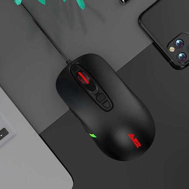 WREESH AJ125 7-button sensor 10000 DPI adjustable wired gaming mouse for desktop PC notebook