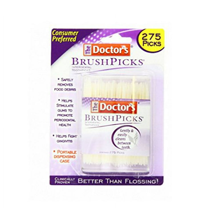 The Doctor's BrushPicks Interdental Toothpicks, Helps Fight
