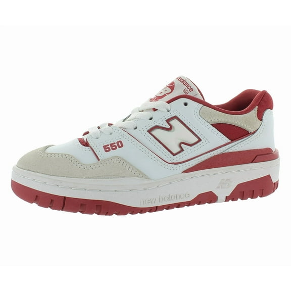 New Balance 550 GS Girls Shoes Size 4.5, Color: White/Red