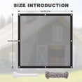 thumbnail image 3 of Eurhowing 2Pcs Waterproof Clear Tarp 3.3×3.3FT, 14Mil Heavy Duty Transparent PVC Vinyl Cover with Grommets, PE Tarpaulin for Greenhouse Patio, 3 of 13