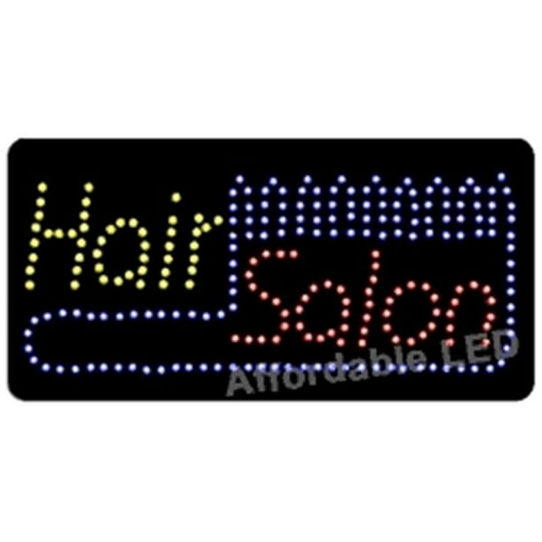 LED L7401 Affordable 12 H x 24 L. Salon de Coiffure LED Signe