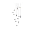 thumbnail image 3 of Elegant Lighting Amherst 30" 13-Light Metal/Glass Chandelier in Chrome/Clear, 3 of 8