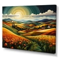 thumbnail image 2 of Designart "Geometric Plains in the Countryside II" Landscapes Wall Art Print, 2 of 5