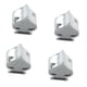thumbnail image 4 of Juego de 4 tapas de válvula de aire para neumáticos de coche, camión y bala, personalizadas, tipo Ace Plata, 4 of 7