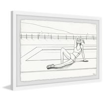 Parvez Taj 'Never Tired of Summer' Framed Painting Print 18 x 12