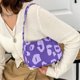 thumbnail image 2 of Sywqhk Bolso De Hombro Pequeño De Tela Con Estampado De Leopardo Vintage Para Mujer (Púrpura) Sywqhk Para estrenar, 2 of 9