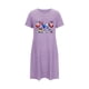 thumbnail image 4 of Camisón corto de talla grande para mujer, camisón de manga corta con estampado de pecho a la moda, camisón para mujer, 4 of 5