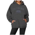 thumbnail image 2 of WEAIXIMIUNG Sweat à Capuche Décontracté pour Femmes Col Rond avec Poche Imprimé Lettre Anglaise, 2 of 3