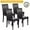 Black, variant on NiamVelo Dining Chairs Set of 4 PU Leather Dining Room Chairs with Waterproof Surface and Wood Legs for Kitchen Restaurant and Living Room,Black