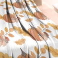thumbnail image 3 of Fall Pumpkins Leaves Pattern Blanket,Comfortable Soft Lamb Wool Throw Blanket,All Season,Warm Lightweight Blankets for Sofa Bed Couch Living Room Chair,40"x50", 3 of 4