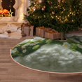 thumbnail image 5 of Sikiie Nature Hand Daisies Art Christmas Tree Skirt, Christmas Tree Decorations, Christmas Decor, Tree Mat Decoration(30-48IN)-36", 5 of 6