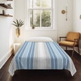 thumbnail image 4 of Blue Gray Stripes Tapestry for Bedroom Wall Hanging Tapestry, Contemporary Minimalist Abstract Lines Ceiling Backdrop Tapestries Poster Blanket Wall Decor for Teens Room Living Room Dorm 55" x 73", 4 of 8