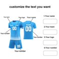 thumbnail image 4 of Custom Football Kit Set for Adult and Child, Name Number Team Logo DIY Family Match Personalized Jersey Shirt Shorts Set, Dad and Son Matching Outfits Sky Blue L, 4 of 6