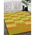 thumbnail image 3 of Ahgly Company Tapis d'Intérieur Lavables à la Machine Rectangle Transitionnel Jaune Or Brillant, 2' x 5', 3 of 7
