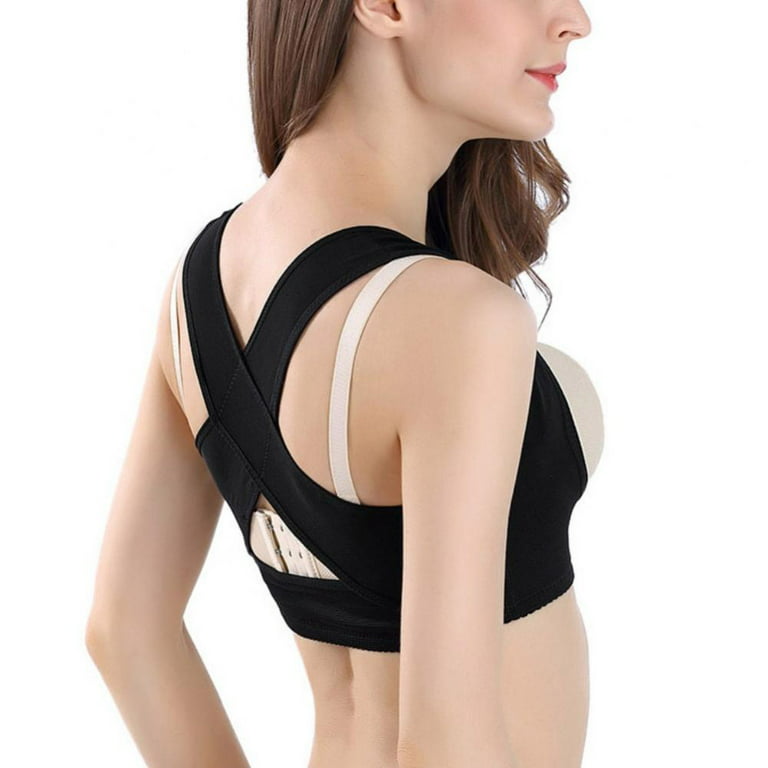 S-5XL Back Support Posture Corrector Bra for Women Breathable Underwear  Shapewear Sports Bras Tank Tops Corset (Color : Skin, Size :  XXXXL/XXXX-Large)
