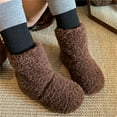 thumbnail image 4 of Owordtank Girls Mid Calf Fur Boots Winter Snow Boots Flat Heel Warm Boot Outdoor Shoes for Kids, 4 of 6