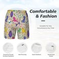 thumbnail image 5 of Balery Colorful Poodle Dog Mens Swim Trunks Swim Shorts for Men Quick Dry Inseam Beach Shorts with Compression Liner Pocket-Large, 5 of 9