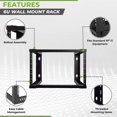 thumbnail image 2 of Sunny Lane6U Wall Mount Rack - Server Rack for 19 Inch IT Equipment Open Frame Rack – Network Rack for AV & Server Equipment 16” Deep Rack, Black, 2 of 7