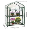 thumbnail image 5 of CJC Greenhouse Cover with Zipper Door, Portable PVC Porch Green House for Indoor Outdoor Growing Plants Flowers - 2 Tier, 5 of 7