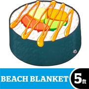 BigMouth Inc. Giant Sushi Roll Beach Towel, Oversized Beach Towel, Ulta-Soft Microfiber Towel, 5 Feet Wide, Washing Machine Friendly by BigMouth Inc