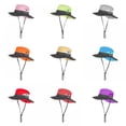 thumbnail image 3 of Women's Summer Sun Outdoor UV Protection Foldable Wide Brim Beach Fishing Bucket Hat, 3 of 3
