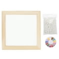 thumbnail image 1 of Uxcell Paper Making Screen with Decorate Sequins Wooden Paper Making 7.9" x 20" Papermaking Frame Kit for DIY Paper Craft Making Cards, Bookmarks, 1 of 7
