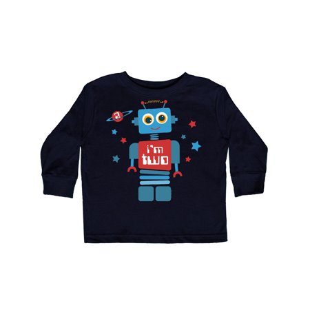 

Inktastic Robot 2nd Birthday Gift Toddler Boy Girl Long Sleeve T-Shirt