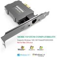 thumbnail image 3 of EDUP Gigabit Ethernet PCI Express PCI-E Network Card 10/100/1000Mbps RJ45 LAN Adapter Converter for Desktop PC, 3 of 5