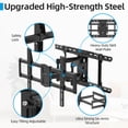 thumbnail image 4 of Soporte de pared para TV USX STAR Full Motion de 42 a 86 pulgadas, 50 a 200 cm, 50 kg, 4 of 8