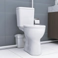thumbnail image 4 of WinZo 600W Macerator Pump Toilet Upflush System for Basement Extra Tall 19" Comfort With Dual Flush Tank & 3 Connectioned for Sink, Toilet, White, 4 of 7